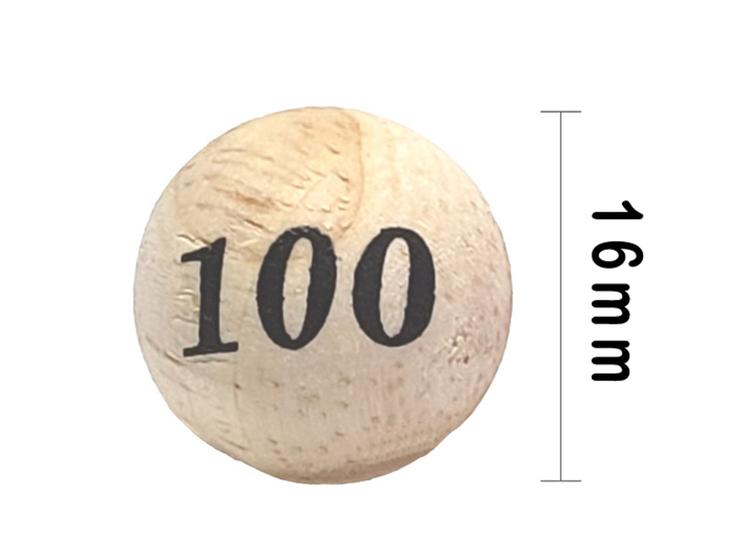 Imagem de Kit 100 Bolas de Bingo Numeradas do 01 à 100 (16mm - 1,6cm)