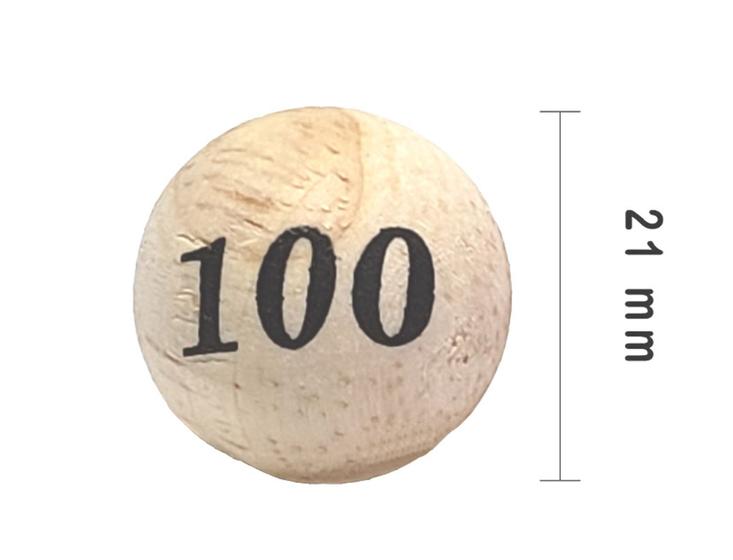 Imagem de Kit 100 Bolas de Bingo Numeradas do 01 à 100 (21mm - 2,1cm)