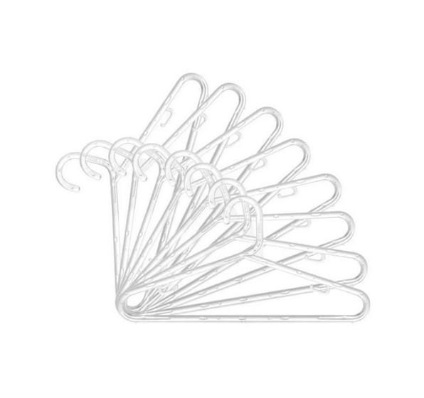 Kit 100 Cabide Acrílico Cristal Transparente Atacado 100 Un Menor preço em Kit 100 Cabide Acrílico Cristal Transparente Atacado 100 Un