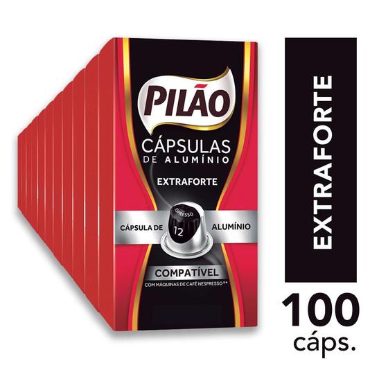 Imagem de Kit 100 Cápsulas de Café Pilão Extraforte