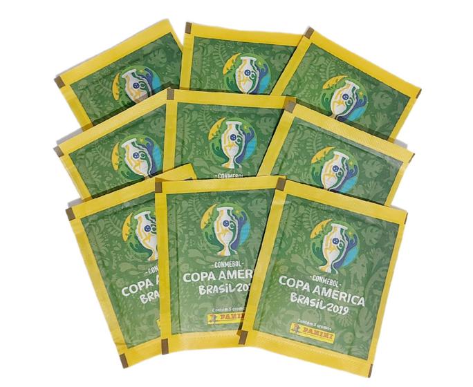 Imagem de Kit 100 Figurinhas da Copa América 2019 são 20 envelopes oficial Panini