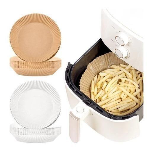 Imagem de Kit 100 Forma Protetor Fritadeira Airfryer Papel Descartável