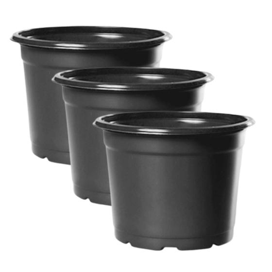 Imagem de Kit 100 Pote Vaso Vasinho Holambra NP06 Preto Para Lembrancinha de Mini Cacto e Suculenta E Produtor de Mudas e Plantas- Nutriplan