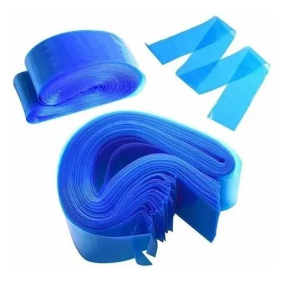 Imagem de Kit 100 Protetor De Clip Cord E Rca Azul Tatuagem 58X5Cm