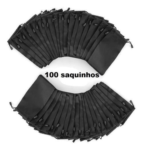 Imagem de Kit 100 Saquinho Case Óculos Proteção Resistente C0322