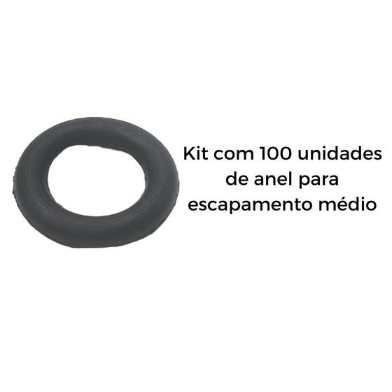 Imagem de Kit 100 Unidades Anel Escapamento Carro Chevette/Opala/Kadett