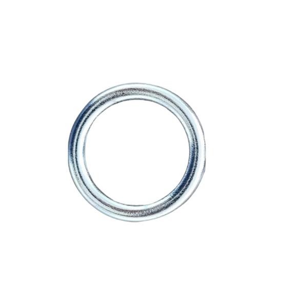 Imagem de Kit 100 unidades argola fina 19mm metalizada para cortina