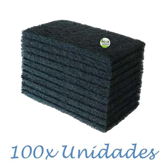 Imagem de Kit 100 Unidades Fibraço Fibra Limpeza Ultra Pesada British