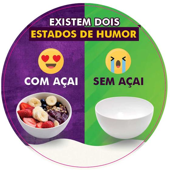 Imagem de Kit 1000 Etiquetas Adesivas Para Açaí 5x5 Frases Criativas