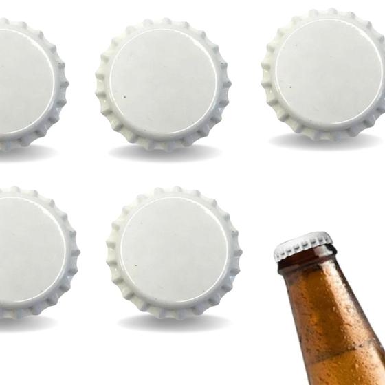 Imagem de Kit 1000 Tampas Tampinhas PRY OFF para Garrafas Engarrafamento Cerveja Vinho Kombucha Suco Artesanal