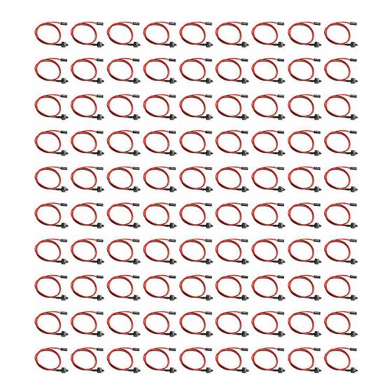 Imagem de Kit 100x Cabo Botão Power SW Reset On Off Interruptor Para Ligar Gabinete PC Computador ATX Mineração