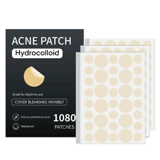Imagem de Kit 1080 Adesivo para Acne Seca Espinha Pimple Patch Hidrocoloide - Cuidados com a Pele