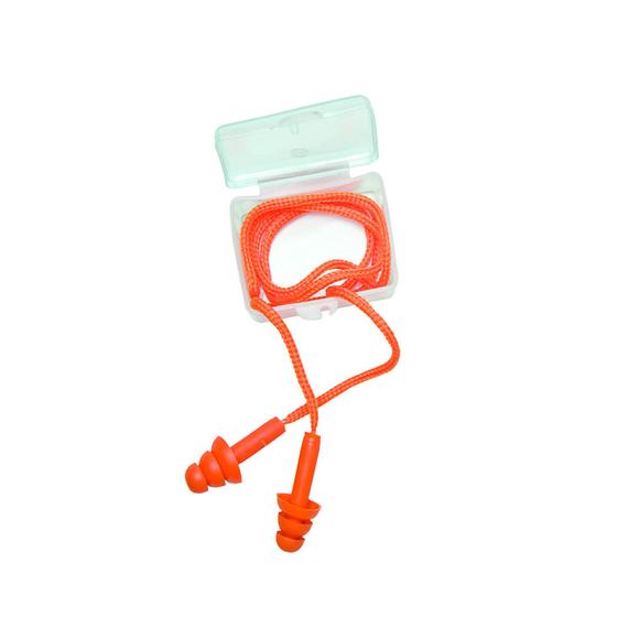 Imagem de Kit 10PC Protetor Auricular Auditivo Tampão de Ouvido Cg38 Com Cordão Carbografite 15db