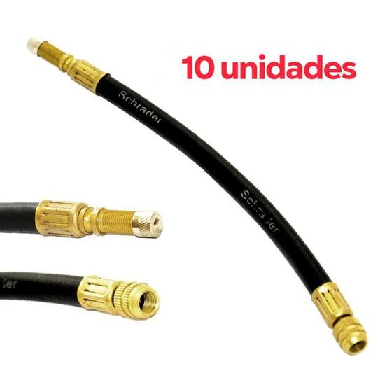 Imagem de Kit 10un Extensão Flexível 210mm R9982C-210 - Schrader