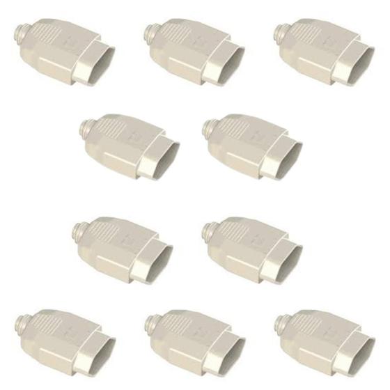 Imagem de Kit 10un Plugue Tomada Fêmea Branco 20a Weg