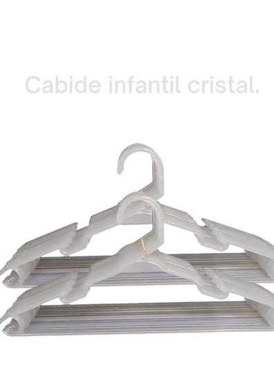 Imagem de Kit 10unidades Cabides Infantis para organização colorido roupa bebê.