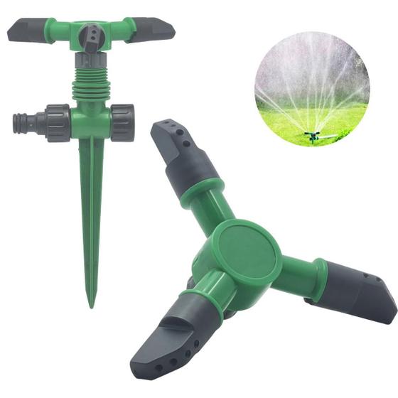 Imagem de Kit 10X Aspersor Irrigador Para Grama Jardim 360 Graus Auto