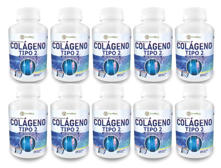 Imagem de Kit 10x Colageno Tipo Ii UC 2 40mg 120 Capsulas (1200 Cápsulas total)