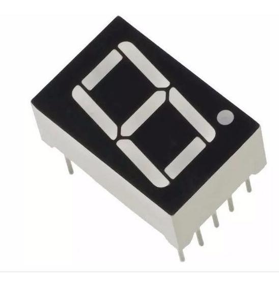 Imagem de Kit 10x display 7 segmentos vermelho - catodo comum