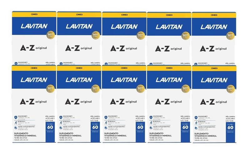 Imagem de Kit 10x Lavitan A-Z Original Com 60 Comprimidos - Cimed