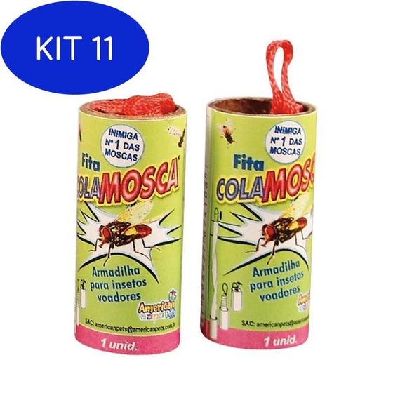 Imagem de Kit 11 Fita Cola Mosca American Pets - 10 Unidades