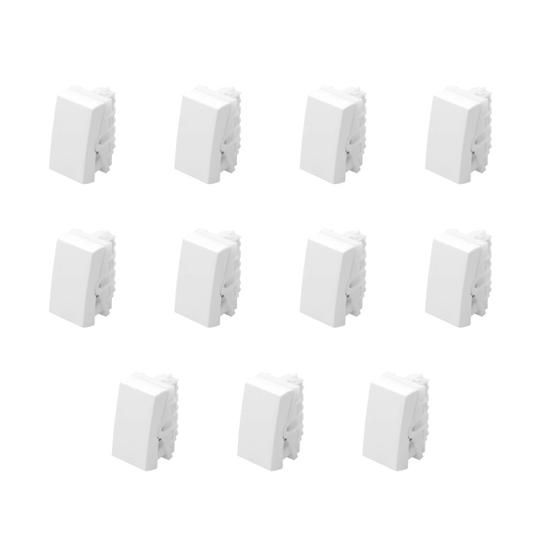 Imagem de Kit 11 Interruptores Paralelo 16A Modulare/Evidence/ Blanc