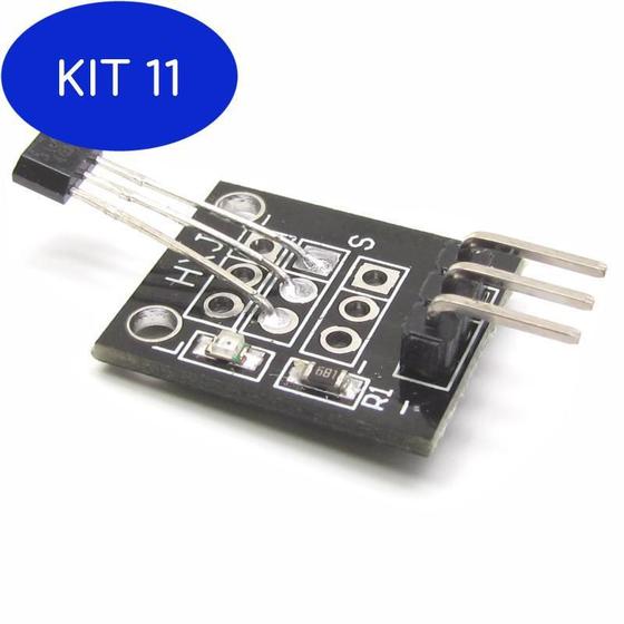 Kit 11 Sensor Hall Magnético Ky003 Imã Para Arduino Pic Arm - Mj ...