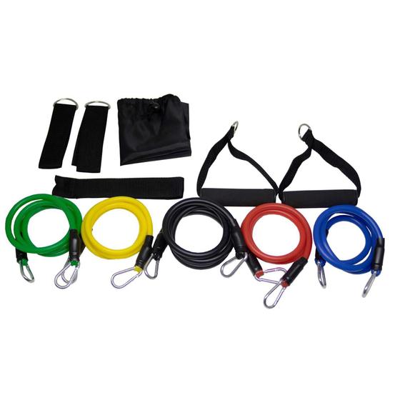 Imagem de Kit 11 Uni Elasticos Para Academia Exercício Funcional Resistence Band