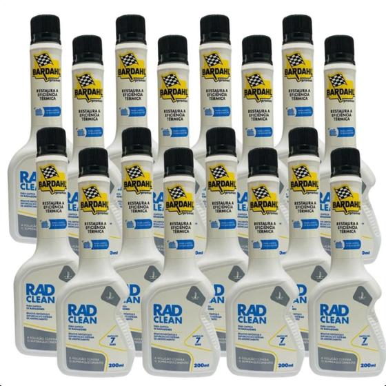 Imagem de Kit 12 Aditivo Bardahl Rad Clean 200ml Limpa Radiadores