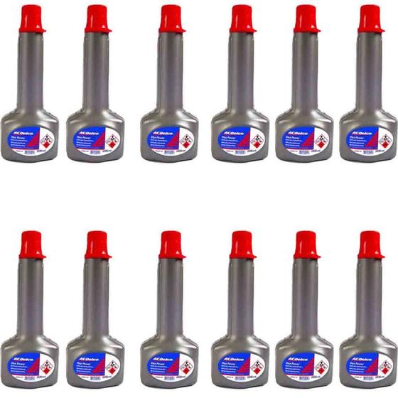 Kit 12 aditivos de combustível flexpower acdelco 200ml Menor preço em Kit 12 aditivos de combustível flexpower acdelco 200ml
