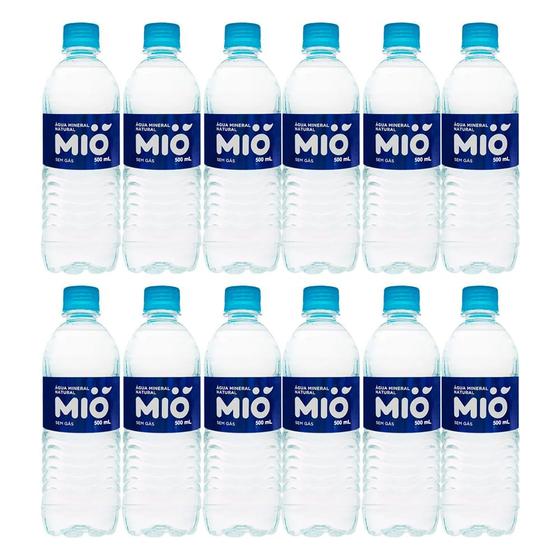 Imagem de Kit 12 Água Mineral Mió Natural 500ml