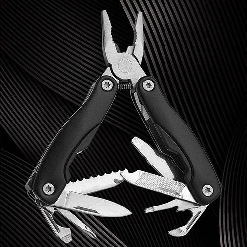 Imagem de Kit 12 Alicate Canivete Grande Multifuncional 9em1 Aço Inox