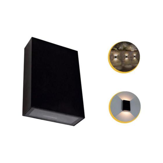 Imagem de Kit 12 Arandela 2 Fachos Uso Externo Interno Led 4w Oferta!
