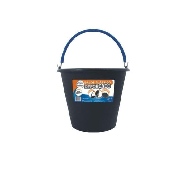 Imagem de Kit 12 Balde Concreto Reforçado com pegador 12 Litros
