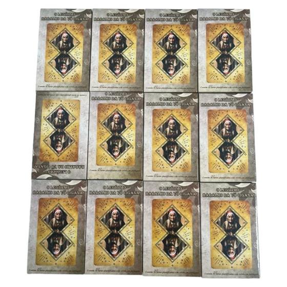 Imagem de Kit 12 Baralho Cigano 36 Cartas Laminado - Escolha o Modelo