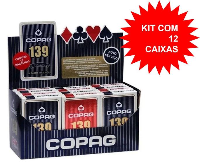 Kit 2 Jogo Baralho Profissional Copag 139 Original 54 Cartas