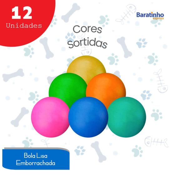 Imagem de Kit 12 Bolinhas Anti Stress Lisa Apertar Fisioterapia