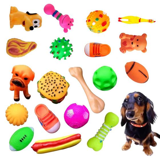 Imagem de Kit 12 Brinquedos Mordedores Pet Cachorro Filhotes - Oferta