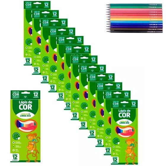 Kit 12 Caixas De Lápis De Cor Com 12 Cores Sextavado Resina Menor preço em Kit 12 Caixas De Lápis De Cor Com 12 Cores Sextavado Resina