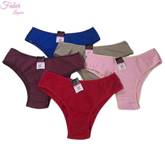 Kit 12 Calcinhas De Algodão Premium Conforto Tanga Tangão Cotton Menor preço em Kit 12 Calcinhas De Algodão Premium Conforto Tanga Tangão Cotton