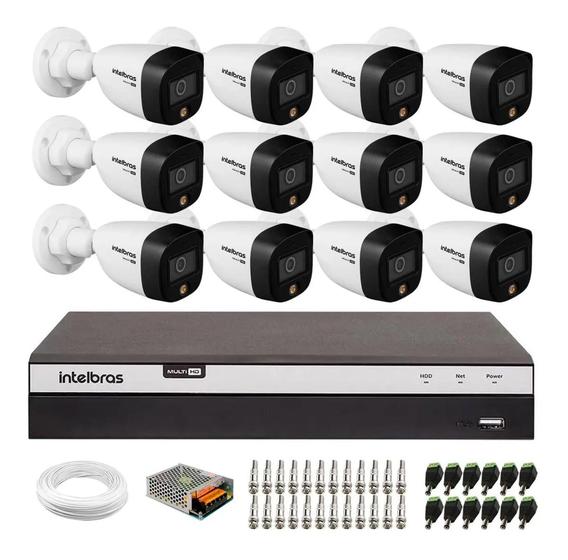 Imagem de Kit 12 Câmeras Externas Vhd 1220 B Full Hd Dvr Intelbras