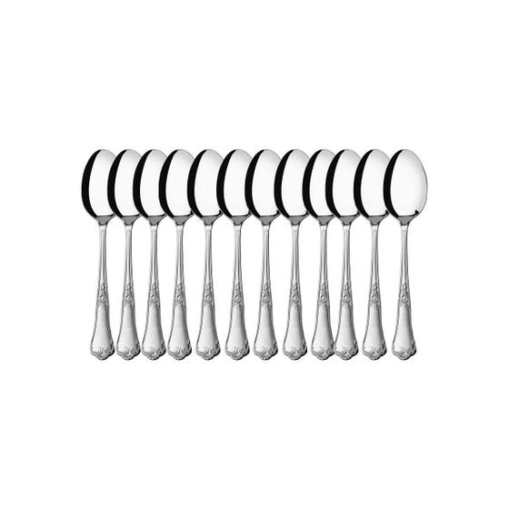 Imagem de Kit 12 Colheres Sobremesa Hercules Classique Aço Inox