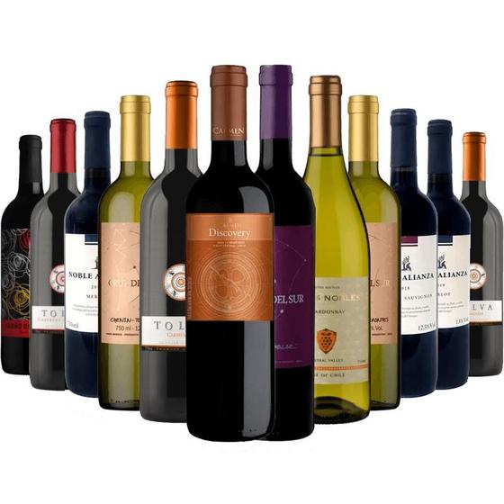 Imagem de Kit 12 com Vinhos Abaixo de 30 por Garrafa