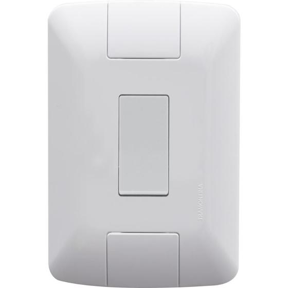 Imagem de Kit 12 Conj 4x2 Interruptor Simples Tramontina 6A 250V