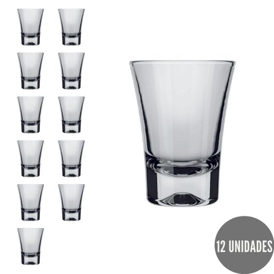 Imagem de Kit 12 Copinhos 60ml Dose Shot Vodka Bebidas Ole Nadir