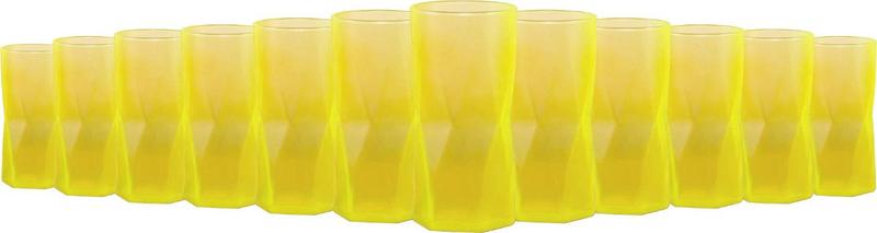 Imagem de Kit 12 Copo Amarelo Neon 465ml