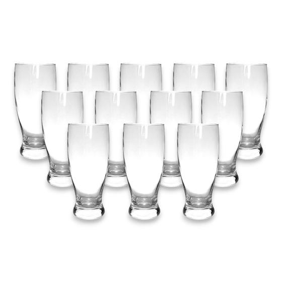 Imagem de Kit 12 Copo Chopp Transparente 350ml Taça Tulipa Bar Cerveja