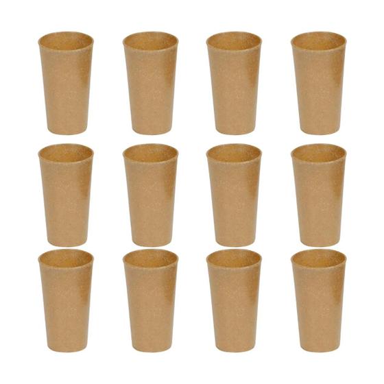 Imagem de Kit 12 Copos 370ml Para Bebidas Ecológico E Resistente - Evo