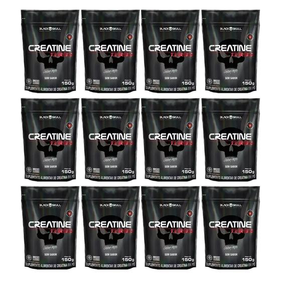 Imagem de Kit 12 Creatinas Turbo 150g Sache - Black Skull