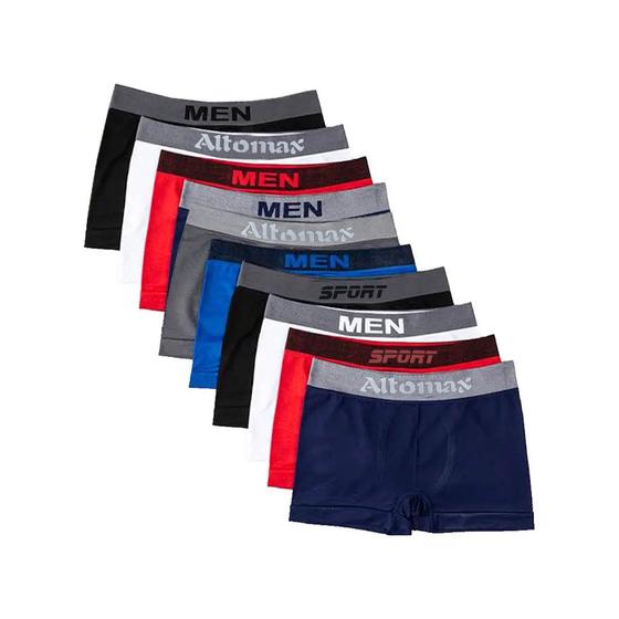 Imagem de Kit 12 Cueca Boxer Microfibra Box Atacado Masculina